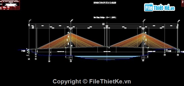 bản vẽ cad,bản vẽ cầu đường,cầu bãi cháy,thiết kế cầu Bãi Cháy,bản vẽ cầu Bãi Cháy